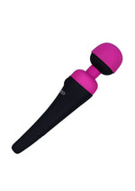 Palmpower Rechargeable Silicone Personal Wand Massager - Fuschia