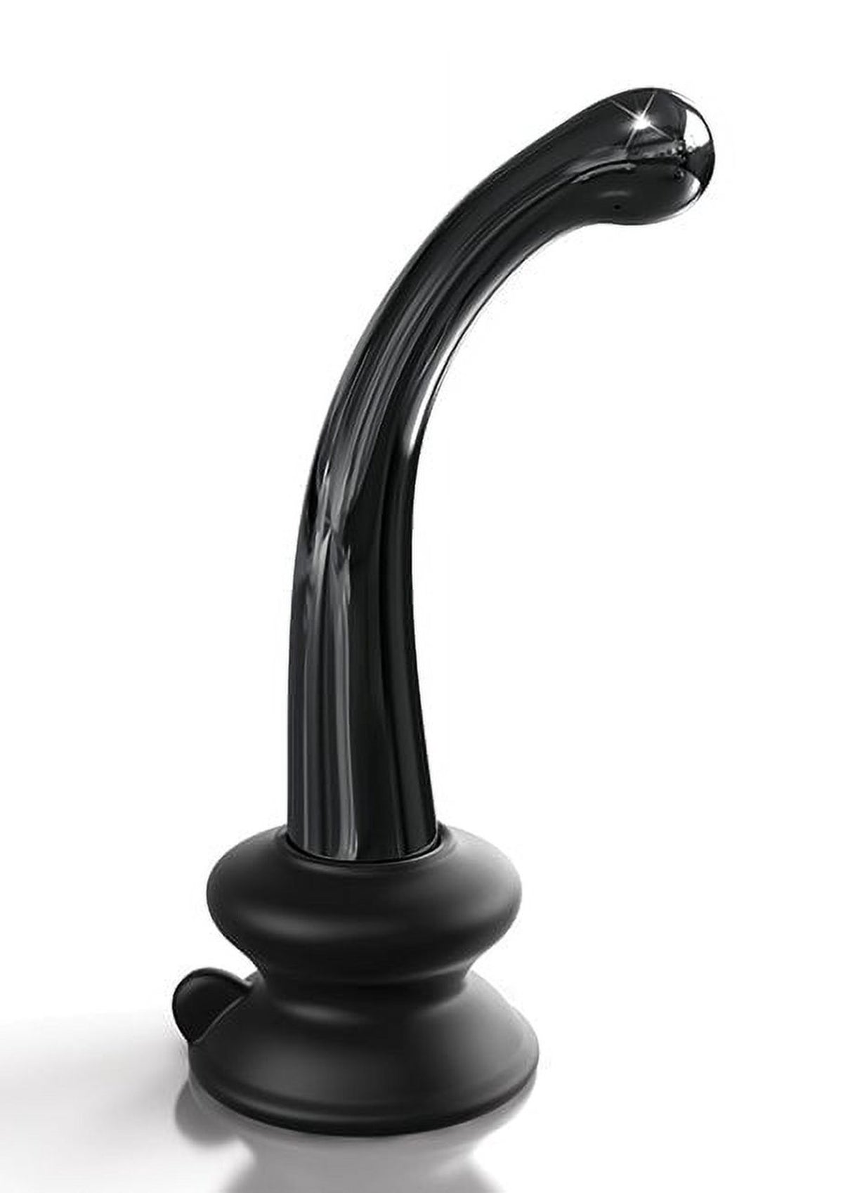 Icicles No. 87 Glass G-Spot Wand with Bendable Silicone Suction Cup