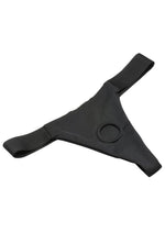 Bedroom Bliss Chérie Thong Strap-On Panty Harness - Black - Small