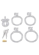 Blueline Acrylic See Thru Mini Cock Micro Chastity Cage