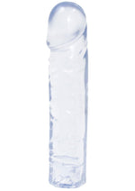 Crystal Jellies Classic Dildo - Clear - 8in