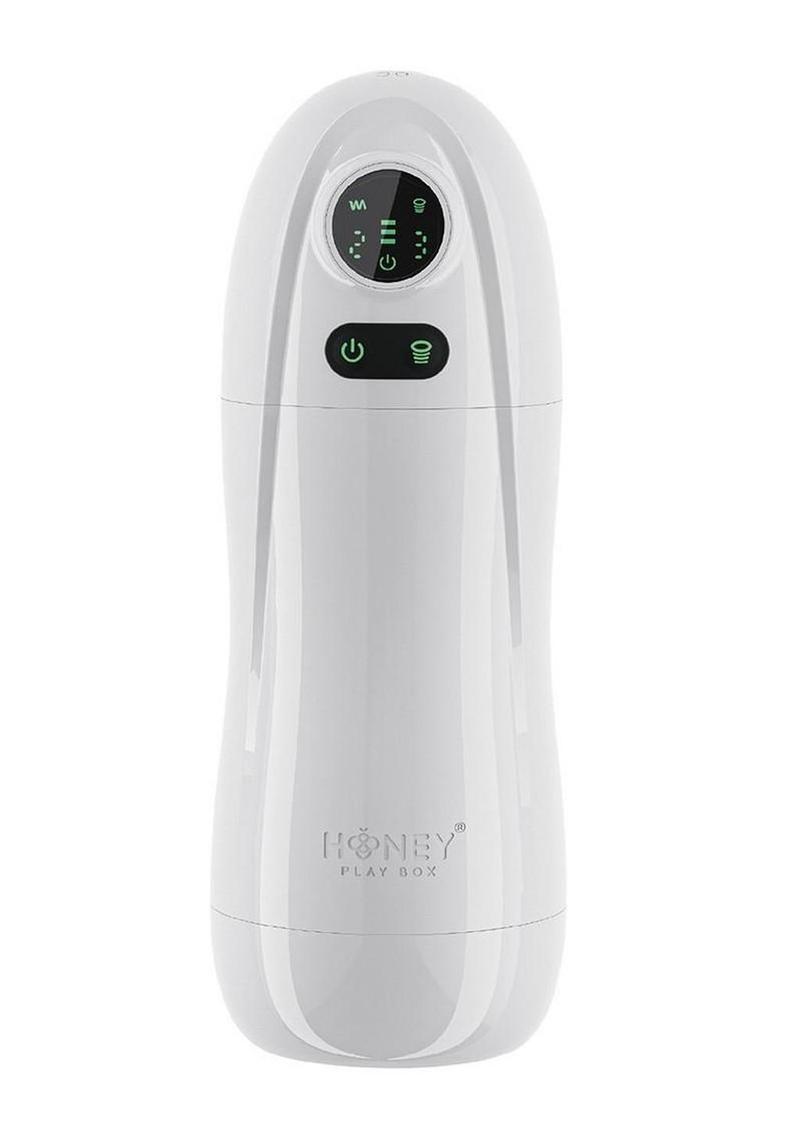 Kai 2 Automatic Sucking Vibrating Rechargeable Male Masturbator - Black/White