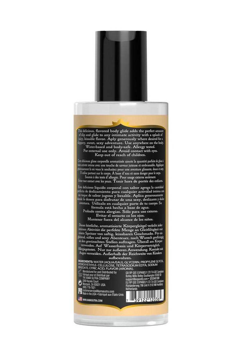 Kama Sutra Divine Nectars Water Based Flavored Body Glide 5oz - Vanilla Crème