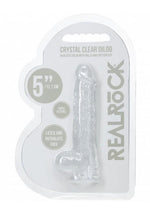 Realrock Crystal Clear Realistic Dildo with Balls - Clear - 5in