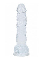 Realrock Crystal Clear Realistic Dildo with Balls