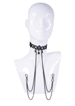 Sex and Mischief Lace Collar with Nipple Ties
