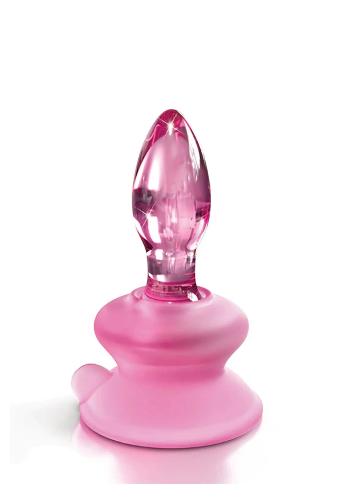 Icicles No. 90 Glass Anal Plug with Bendable Silicone Suction Cup