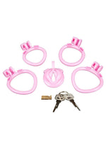 Blueline Bitchboy Degrading Mini Chastity Cage with Pussy Shape