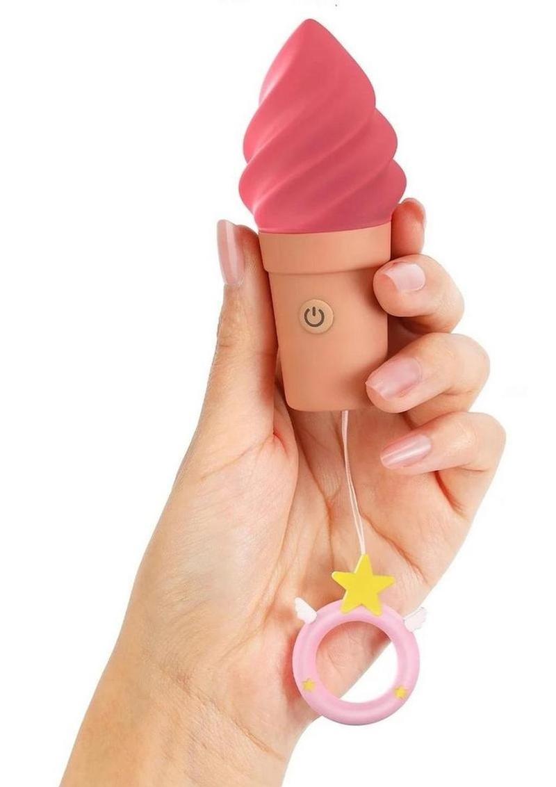 Cand'ice Rechargeable Silicone Clitoral Stimulator - Raspberry Jolly