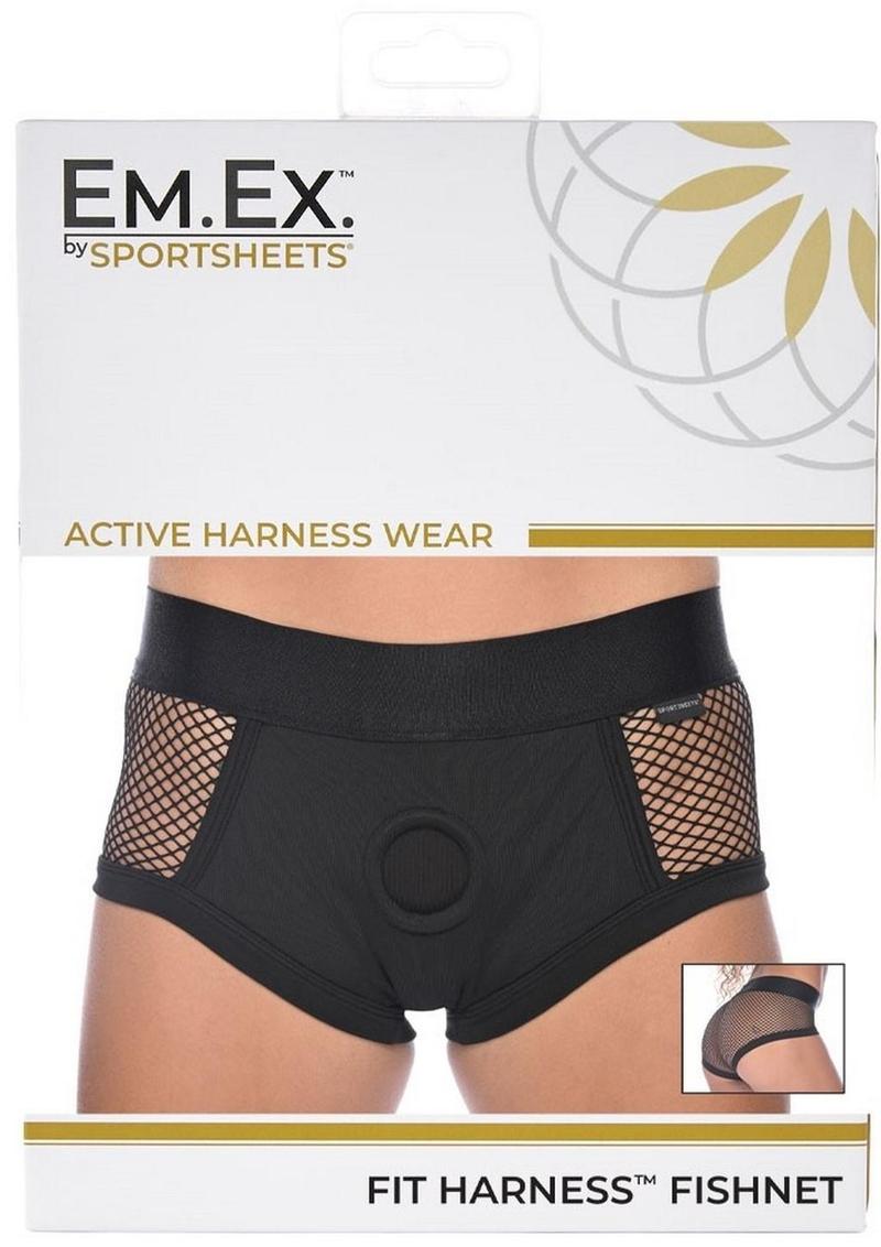 Em.Ex. Fit Harness Fishnet - Black - Medium