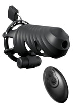 Fantasy C-Ringz Remote-Controlled Vibrating Cock Blocker - Black