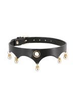 Fetish and Fashion Jezebel Collar - Black/Gold