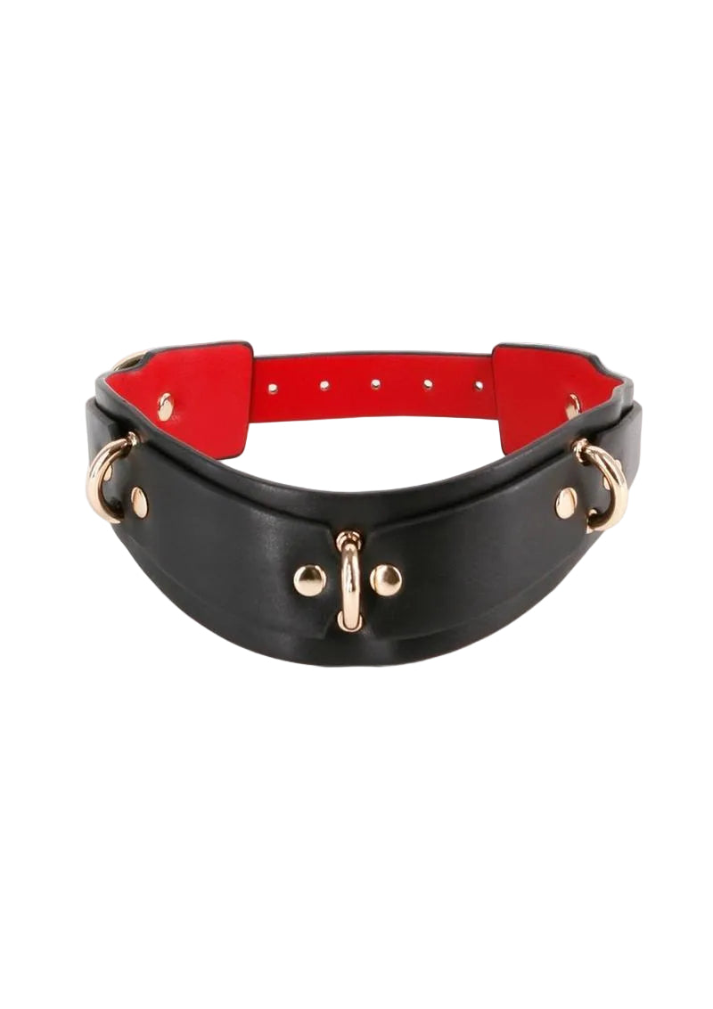 Fetish and Fashion Lillith Collar - Black/Gold
