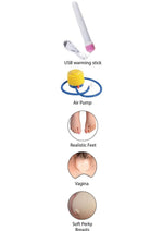 Fuck Friends Amber Inflatable Love Doll with Vibrating Vagina Waterproof