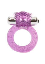 Intimate Butterfly Ring Vibrating Cock Ring with Clitoral Stimulation
