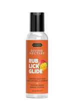 Kama Sutra Divine Nectars Water Based Flavored Body Glide Lubricant 2oz - Tropical Mango
