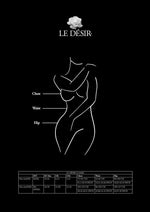 Le Desir Net High Neck Bodystocking