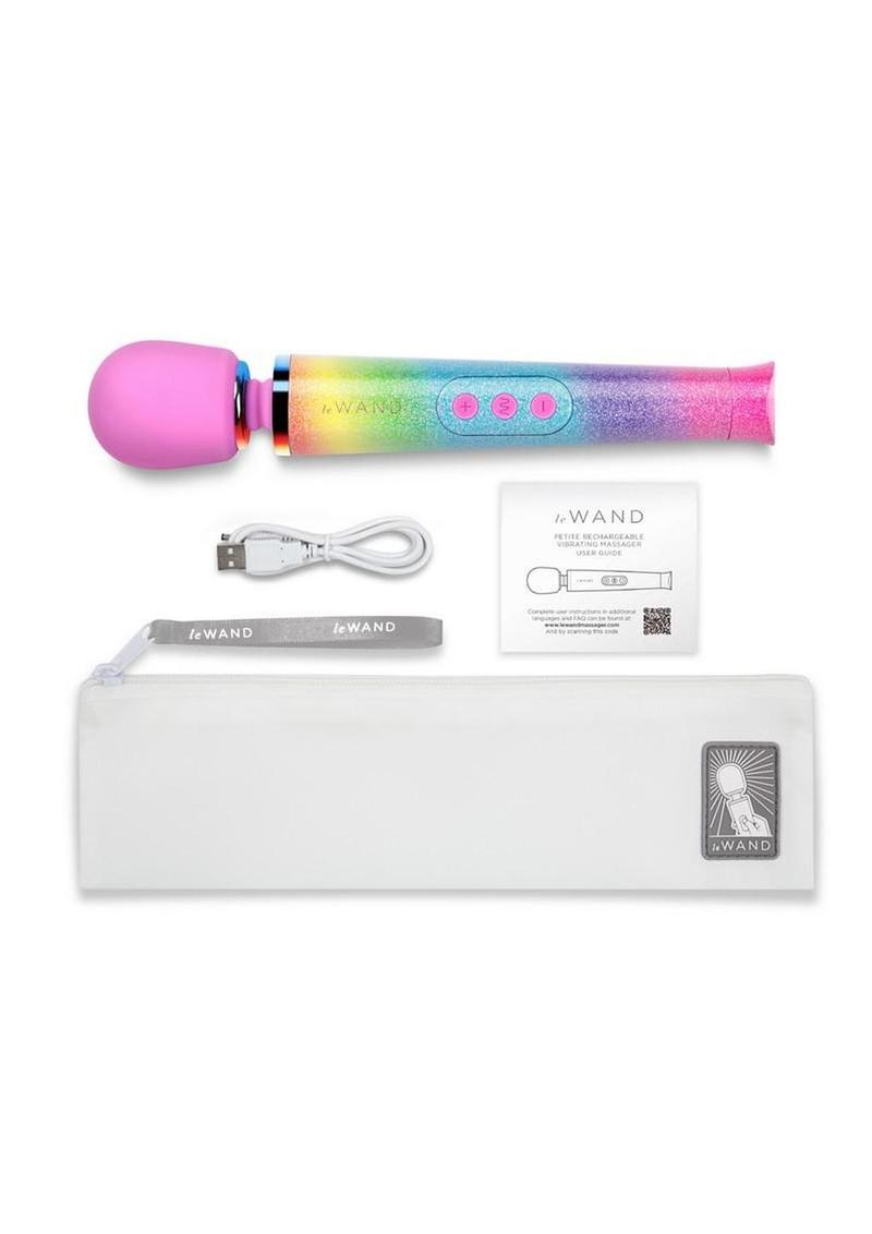 Le Wand All That Glimmers Petite Massager - Rainbow Ombre