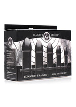 Master Series Expansion Trainer Anal Dilator - Black - 5 Piece/Set