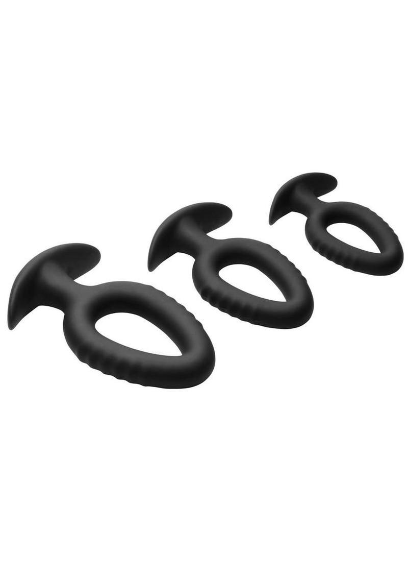 Master Series Pop Plugs Hollow Silicone Anal Trainer