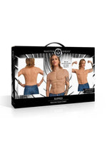 Master Series Ripped Silicone Male Chest Shirt - Vanilla - Medium