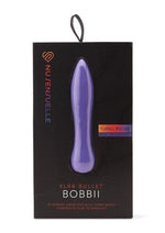 Nu Sensuelle Bobbii Xlr8 Rechargeable Silicone Vibrator - Purple/Ultra Violet