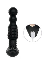 Pineapple Man Rolling Bead Vibrating Rechargeable Silicone Prostate Massager