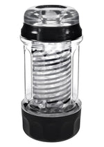 Playboy Spring Fling Rechargeable Stroker - Black/Clear - Large