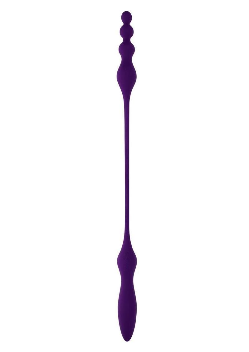 Playboy This and That Rechargeable Silicone Dual End Anal Plug and Vibrator