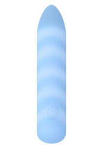 Playboy Unicorn Silicone Rechargeable Vibrating Bullet - Blue