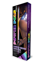 Power Pole Pro Professional Portable Exercise and Dance Spinning Pole Extends Up - Multicolor/Rainbow - 9ft