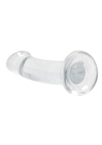 Realrock Crystal Clear Non Realistic Dildo with Suction Cup
