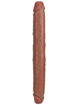 Realrock Realistic Skin Thick Double Ended Dong - Caramel - 14in