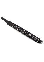 Rouge 5 D Ring Leather Collar - Black
