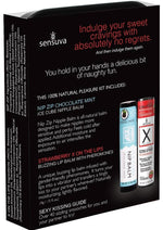 Sensuva Lips N Nips Pleasure Kit Limited Edition - Chocolate/Strawberry