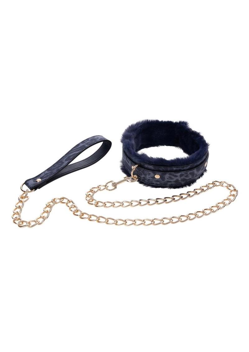 Sex and Mischief Cougar Fur Collar & Leash