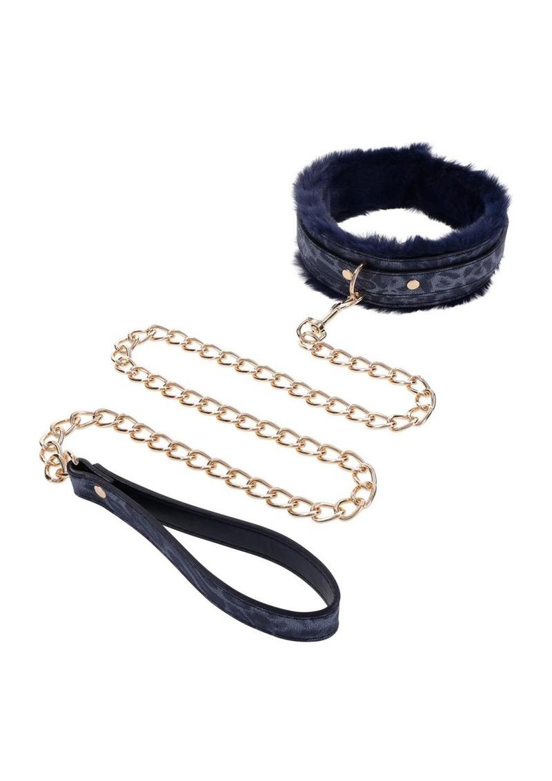 Sex and Mischief Cougar Fur Collar & Leash