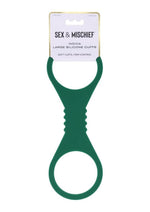 Sex and Mischief Indica Silicone Cuffs - Green - Large