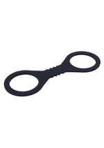 Sex and Mischief Shadow Silicone Cuffs - Black - Small