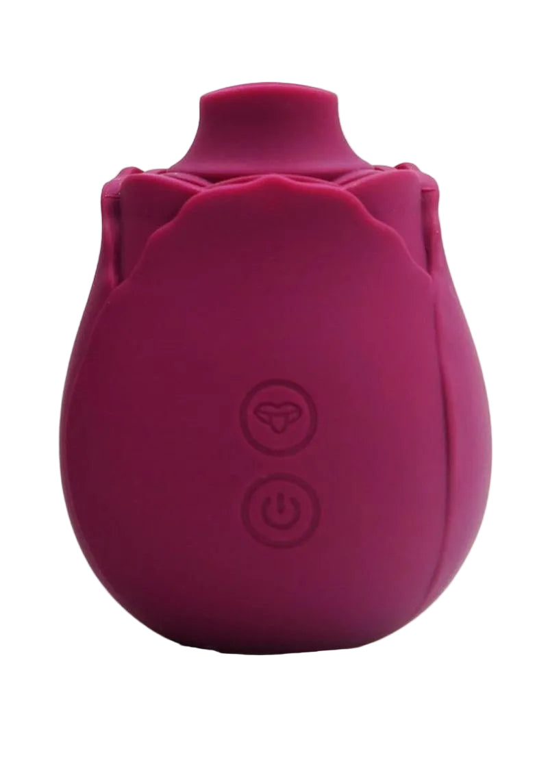 Skins Rose Buddies Rose Flutterz Rechargeable Silicone Clitoral Vibrator - Purple