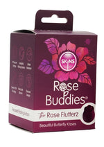 Skins Rose Buddies Rose Flutterz Rechargeable Silicone Clitoral Vibrator - Purple