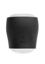 Vedo Grip Rechargeable Silicone Vibrating Sleeve - Just - Black/Glow In The Dark