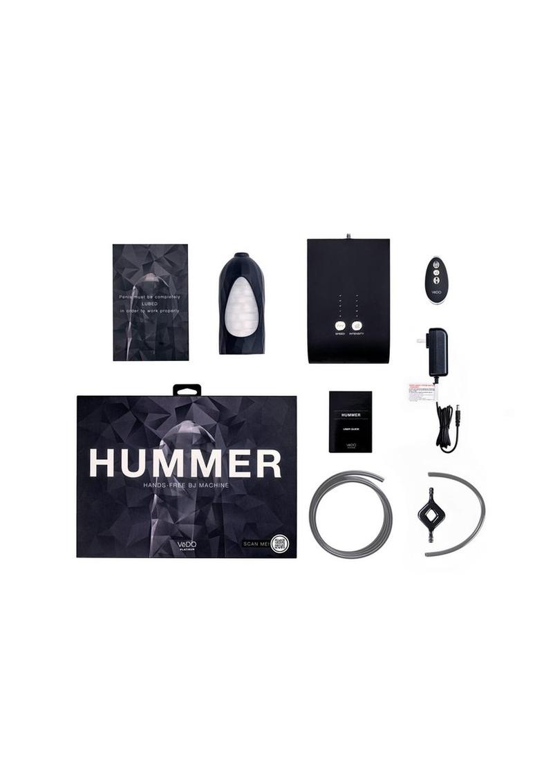 Vedo Hummer Super BJ Machine with Remote Control - Black Pearl