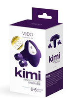 Vedo Kimi Rechargeable Silicone Dual Finger Vibrator - Deep Purple