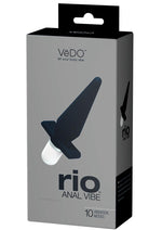 Vedo Rio Silicone Anal Vibrator - Just - Black