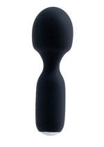 Vedo Wini Silicone Rechargeable Mini Wand Massager - Just - Black