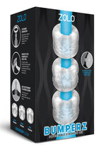 ZOLO Bumperz Strokers Masturbator - Clear - 3 Piece/Set